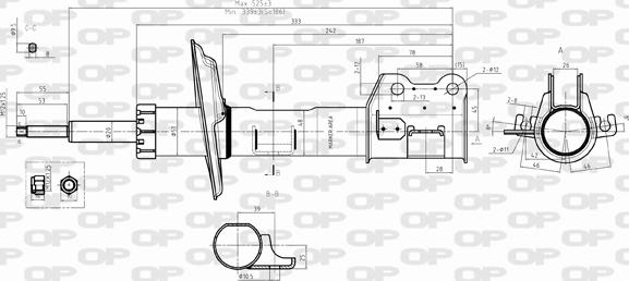 Open Parts SAB8385.31 - Амортисьор vvparts.bg