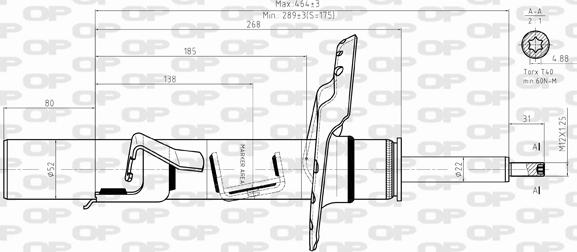 Open Parts SAB8387.31 - Амортисьор vvparts.bg