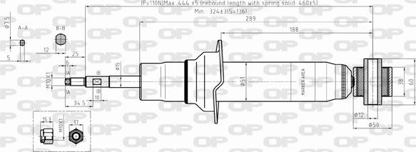 Open Parts SAB8334.32 - Амортисьор vvparts.bg