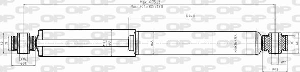 Open Parts SAB8338.32 - Амортисьор vvparts.bg