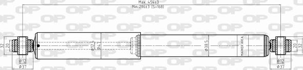 Open Parts SAB8332.32 - Амортисьор vvparts.bg