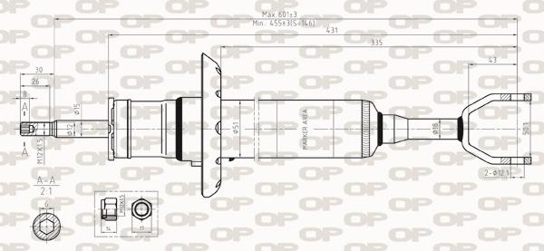 Open Parts SAB8324.31 - Амортисьор vvparts.bg