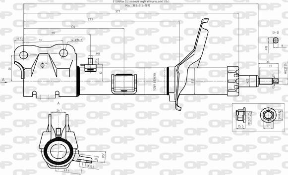 Open Parts SAB8321.31 - Амортисьор vvparts.bg