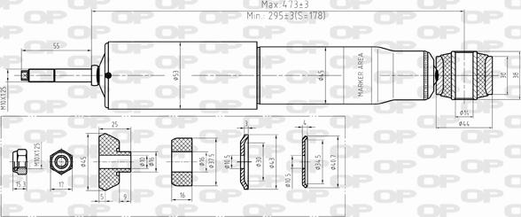 Open Parts SAB8377.32 - Амортисьор vvparts.bg