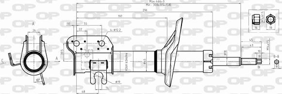 Open Parts SAB8296.31 - Амортисьор vvparts.bg