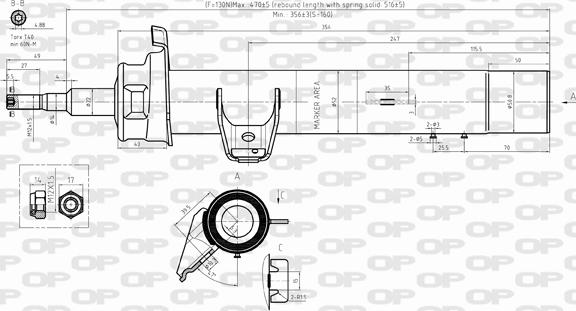 Open Parts SAB8291.31 - Амортисьор vvparts.bg