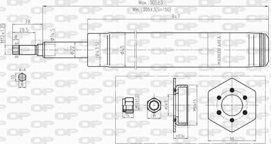 Open Parts SAB8244.11 - Амортисьор vvparts.bg