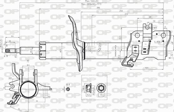 Open Parts SAB8246.31 - Амортисьор vvparts.bg