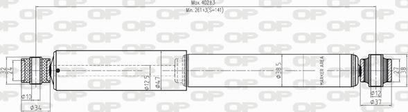 Open Parts SAB8247.32 - Амортисьор vvparts.bg