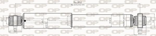 Open Parts SAB8252.32 - Амортисьор vvparts.bg