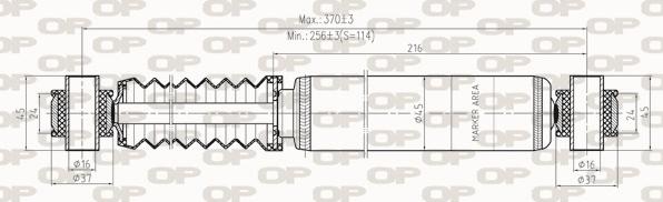 Open Parts SAB8261.32 - Амортисьор vvparts.bg