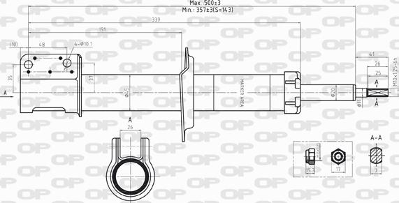 Open Parts SAB8206.31 - Амортисьор vvparts.bg