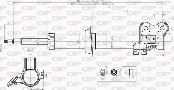 Open Parts SAB8210.31 - Амортисьор vvparts.bg