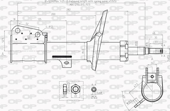 Open Parts SAB8213.31 - Амортисьор vvparts.bg