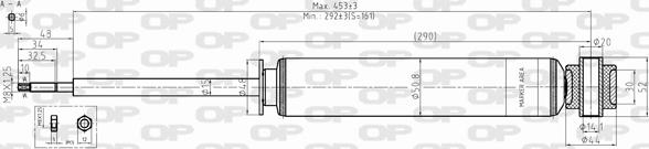 Open Parts SAB8288.32 - Амортисьор vvparts.bg