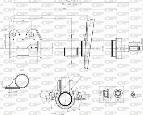 Open Parts SAB8239.31 - Амортисьор vvparts.bg