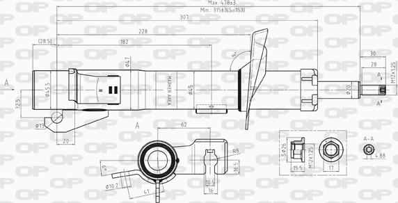 Open Parts SAB8229.31 - Амортисьор vvparts.bg