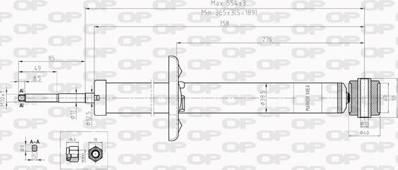 Open Parts SAB8227.32 - Амортисьор vvparts.bg