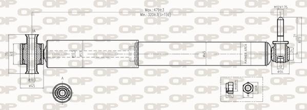 Open Parts SAB8271.32 - Амортисьор vvparts.bg