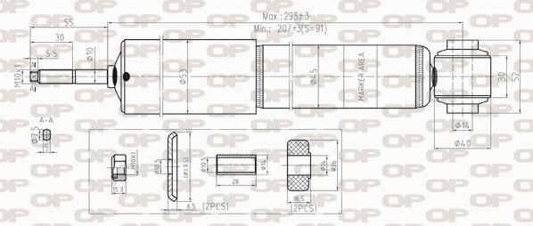 Open Parts SAB8273.31 - Амортисьор vvparts.bg