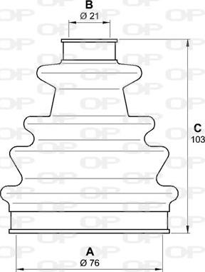 Open Parts SJK7006.00 - Маншон, полуоска vvparts.bg