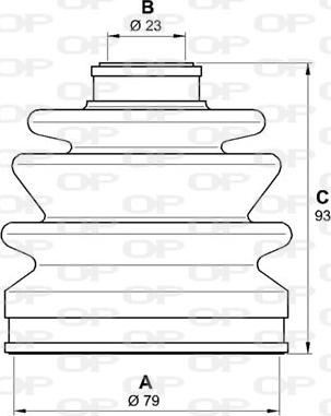 Open Parts SJK7036.00 - Маншон, полуоска vvparts.bg