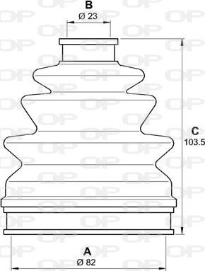 Open Parts SJK7197.00 - Маншон, полуоска vvparts.bg