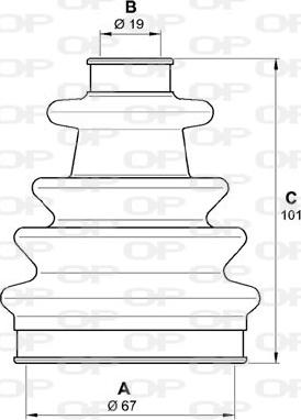 Open Parts SJK7129.00 - Маншон, полуоска vvparts.bg