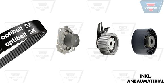 Optibelt KT 1426 W1 - Водна помпа+ к-кт ангренажен ремък vvparts.bg