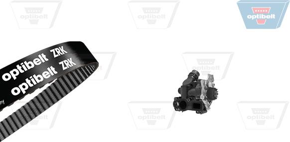 Optibelt KT 1584 W2 - Водна помпа+ к-кт ангренажен ремък vvparts.bg