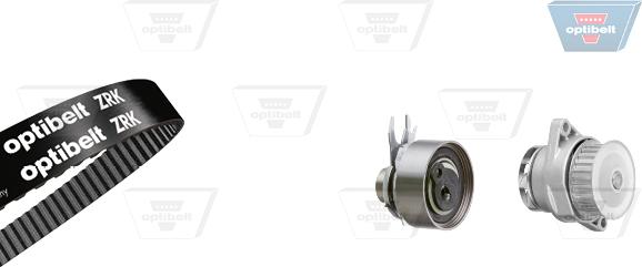 Optibelt KT 1075 W2 - Водна помпа+ к-кт ангренажен ремък vvparts.bg