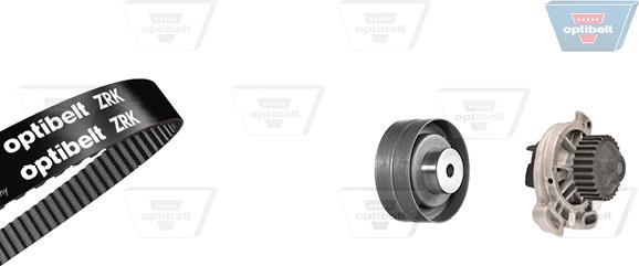 Optibelt KT 1102 W1 - Водна помпа+ к-кт ангренажен ремък vvparts.bg