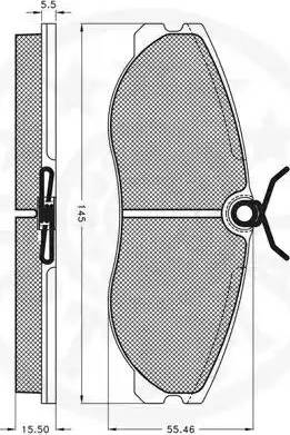 Optimal 9901 - Комплект спирачно феродо, дискови спирачки vvparts.bg