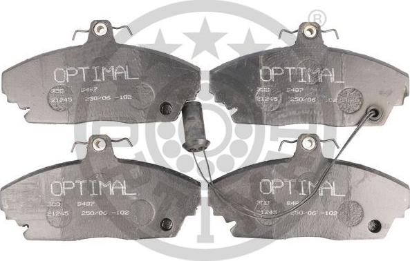 Optimal 9497 - Комплект спирачно феродо, дискови спирачки vvparts.bg