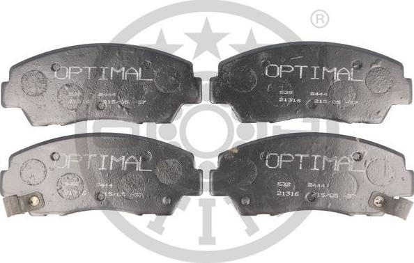 Optimal 9444 - Комплект спирачно феродо, дискови спирачки vvparts.bg