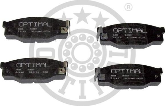 Optimal 9403 - Комплект спирачно феродо, дискови спирачки vvparts.bg