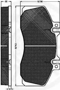 Optimal 9488 - Комплект спирачно феродо, дискови спирачки vvparts.bg