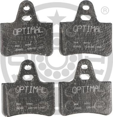 Optimal 9550 - Комплект спирачно феродо, дискови спирачки vvparts.bg