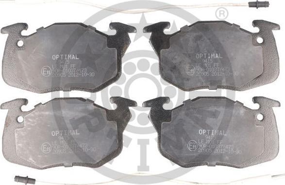 Optimal 9514 - Комплект спирачно феродо, дискови спирачки vvparts.bg