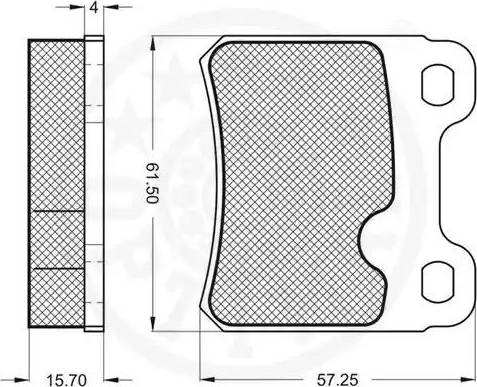 Optimal 9589 - Комплект спирачно феродо, дискови спирачки vvparts.bg