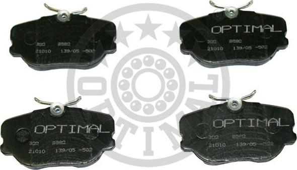 Optimal 9580 - Комплект спирачно феродо, дискови спирачки vvparts.bg