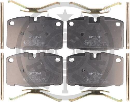 Optimal 9524 - Комплект спирачно феродо, дискови спирачки vvparts.bg