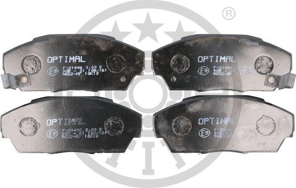 Optimal 9652 - Комплект спирачно феродо, дискови спирачки vvparts.bg