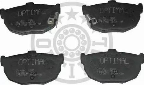 Optimal 9603 - Комплект спирачно феродо, дискови спирачки vvparts.bg