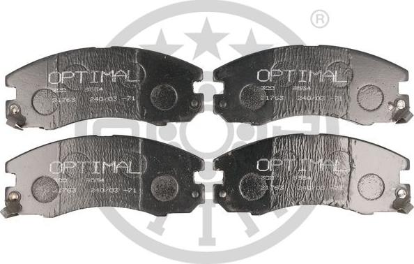 Optimal 9633 - Комплект спирачно феродо, дискови спирачки vvparts.bg