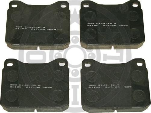 Optimal 9143/18,5 - Комплект спирачно феродо, дискови спирачки vvparts.bg