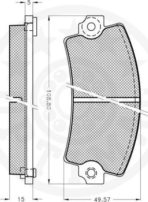 Optimal 9142VA - Комплект спирачно феродо, дискови спирачки vvparts.bg