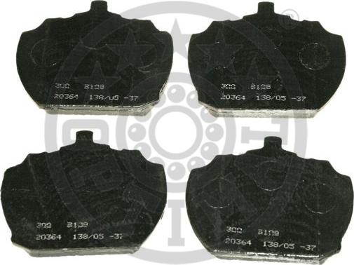 Optimal 9108 - Комплект спирачно феродо, дискови спирачки vvparts.bg