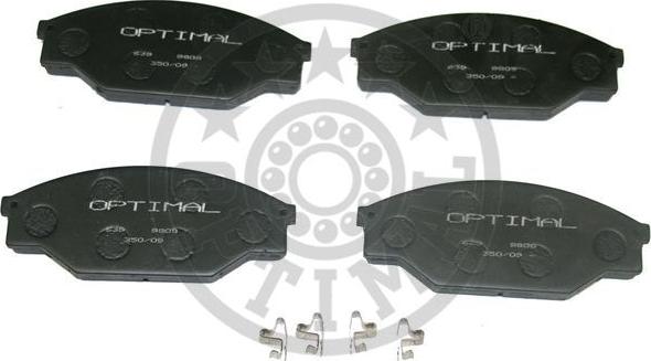Optimal 9808 - Комплект спирачно феродо, дискови спирачки vvparts.bg