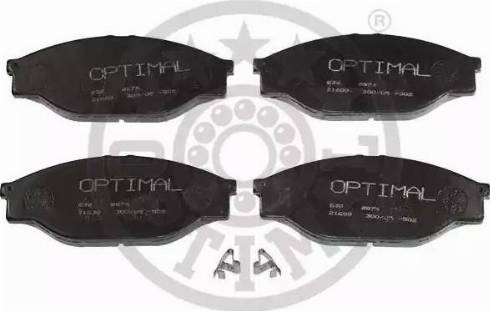 Optimal 9874 - Комплект спирачно феродо, дискови спирачки vvparts.bg
